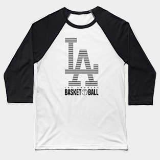 LA Basketball 5 Baseball T-Shirt